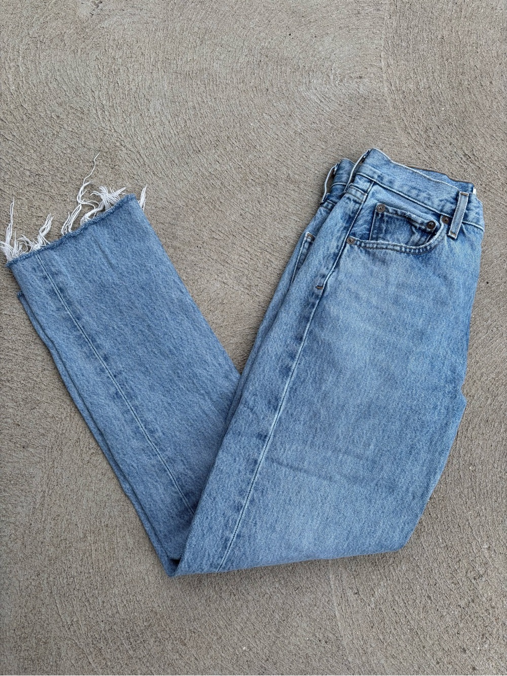 Agolde Cherie high rise blue jeans